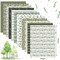 12Pcs 18" x 22" Christmas Fat Quarter Fabric Bundles Watercolor Green Christmas Tree Printed Quilting Patchwork Cotton Craft Fabric Pre-Cut Square Sheets for DIY Patchwork Sewing Crafting